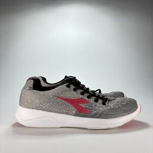Diadora X Run 2 Light Running Shoes Grey Pink Sneakers Athletic Women's Size 8.5